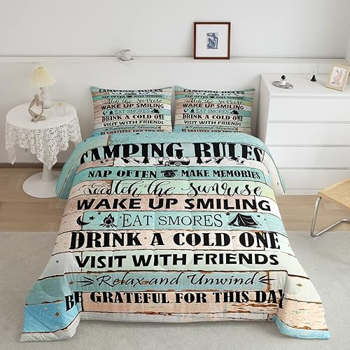 Miniatura 28 de Erosebridal Juego de edredón costero oceánico, juego de edredón de ancla náutica, juego de ropa de cama tamaño individual, juego de ropa de cama con