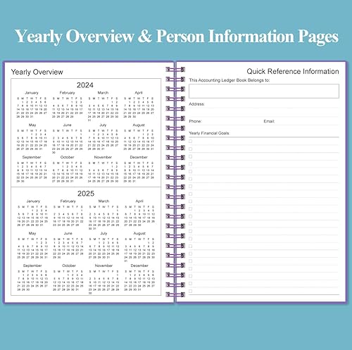 Miniatura 4 de Libro de contabilidad - Diario de registro de contabilidad A5 para pequeñas empresas y uso personal, libro de cuentas para seguimiento de dinero,