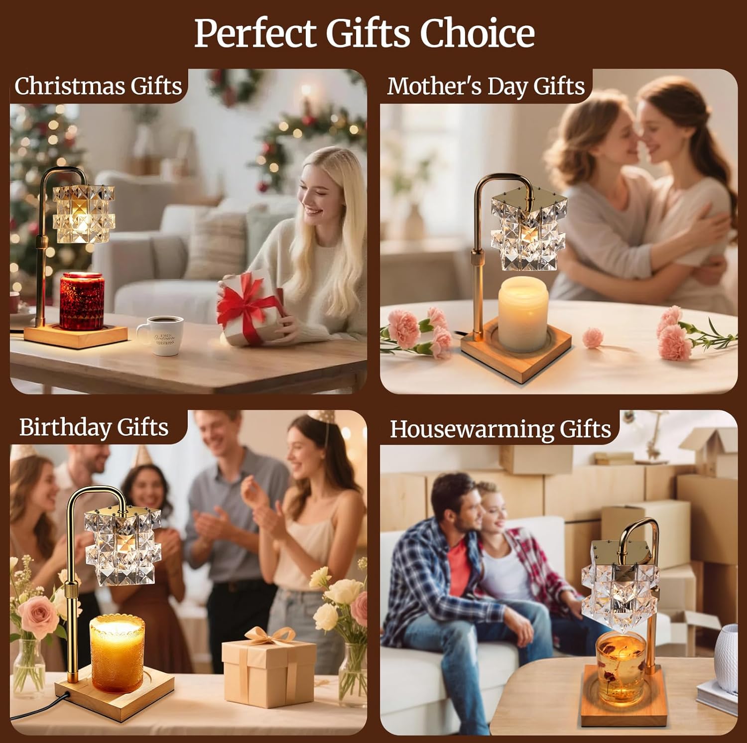 Candle Warmer Lamp with Timer - Electric Wax Warmer for Home Desk Decor, Birthday Gifts for Women Mom Men, House Warming Gifts New Home Kitchen Office Dorm - Image 7