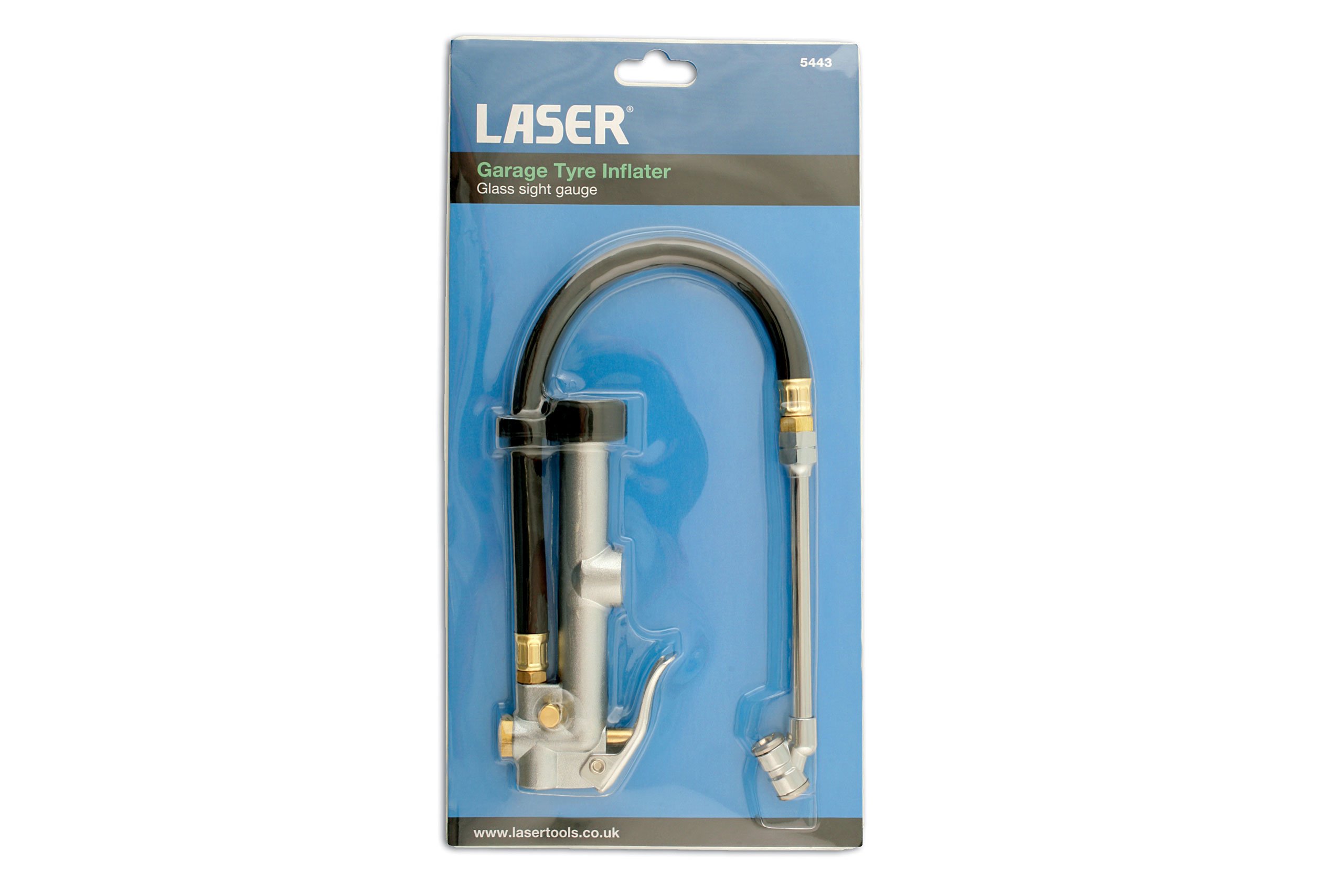 Laser 5443 manometr do opon garażowych, czarny