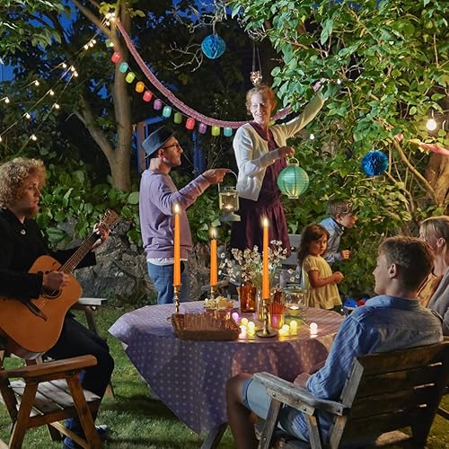 Miniatura 4 de Velas cónicas naranjas de 10 pulgadas para decoración del hogar, juego de 12 velas sin goteo sin perfume, 8 horas de combustión para cenas, bodas,