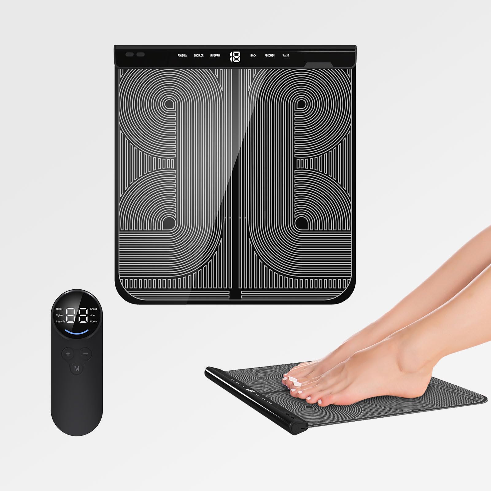 Amazon.co.jp: EMS フットマット フットトレーニング 足裏 リモコン