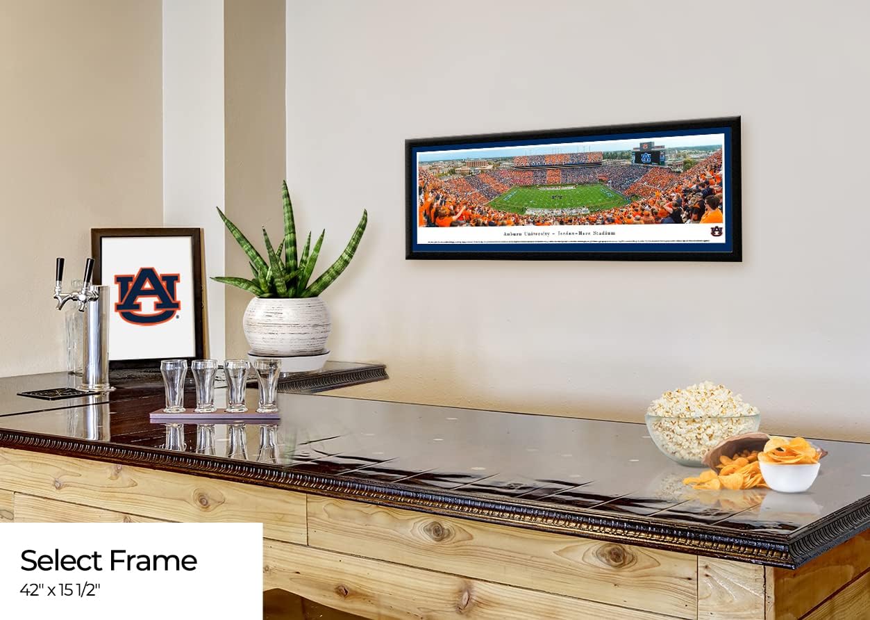 Blakeway Worldwide Panoramas, Inc. Auburn Football, Stripe The Stadium - Panoramic Framed Pictures or Poster