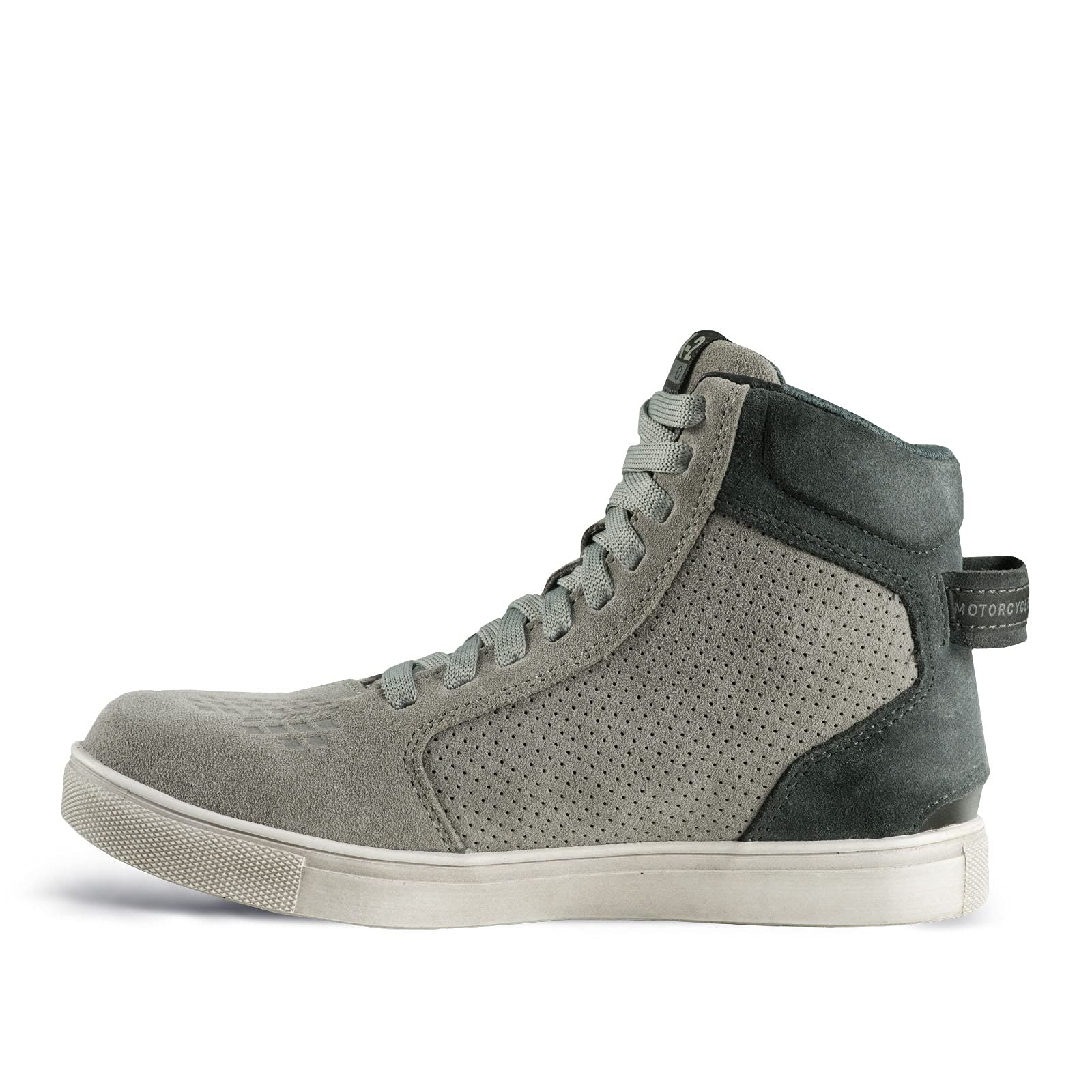 SHIMA SX-2 EVO LADY Botas Moto Mujere - Zapatillas Moto de Cuero, Transpirables, Reforzados con Soporte el Tobillo, Suela Antideslizante, Almohadilla el Engranaje, Gris, 39 EU