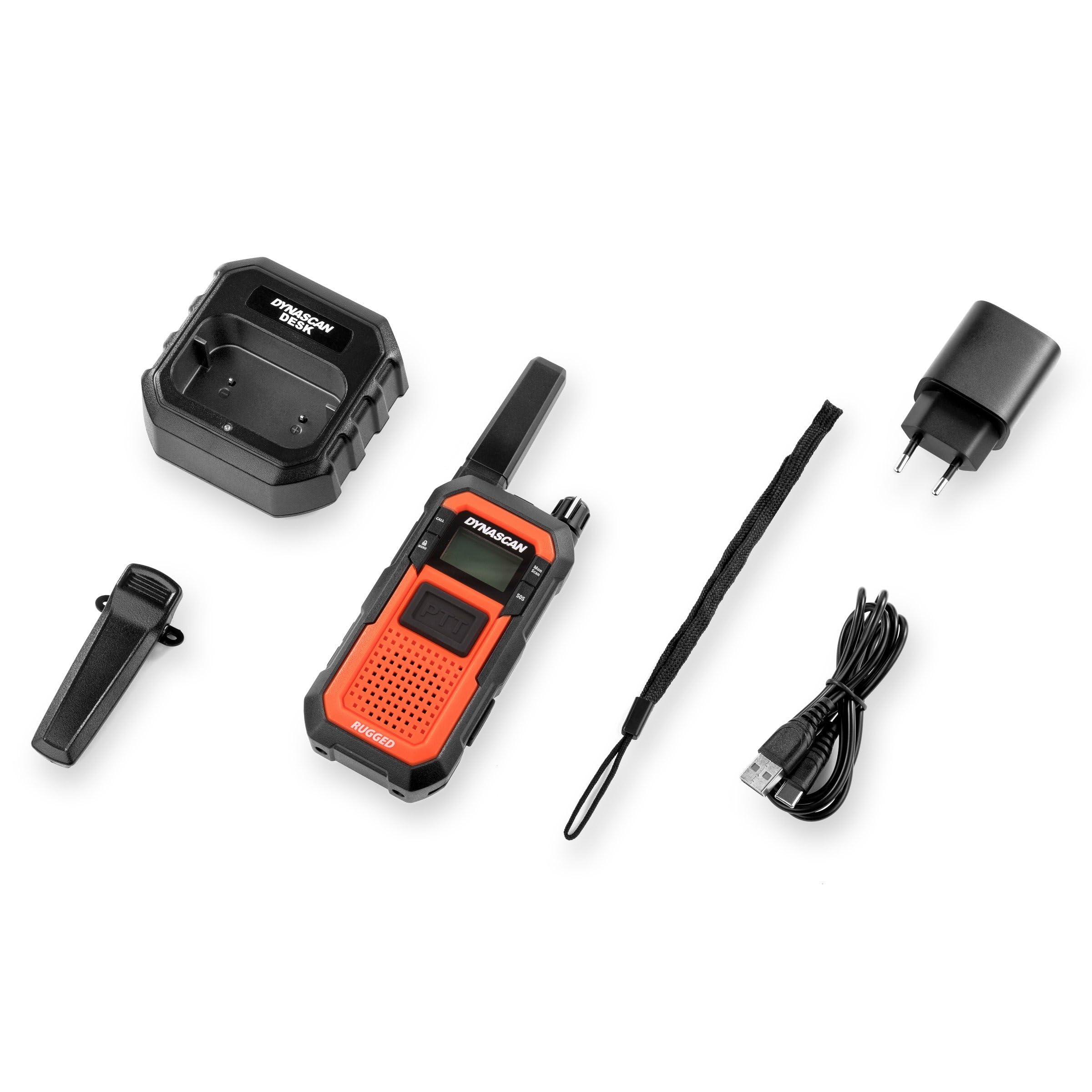 Stazione radio portatile Dynascan RUGGED PMR 446 MHz, 0,5 W, 16 canali, IP67