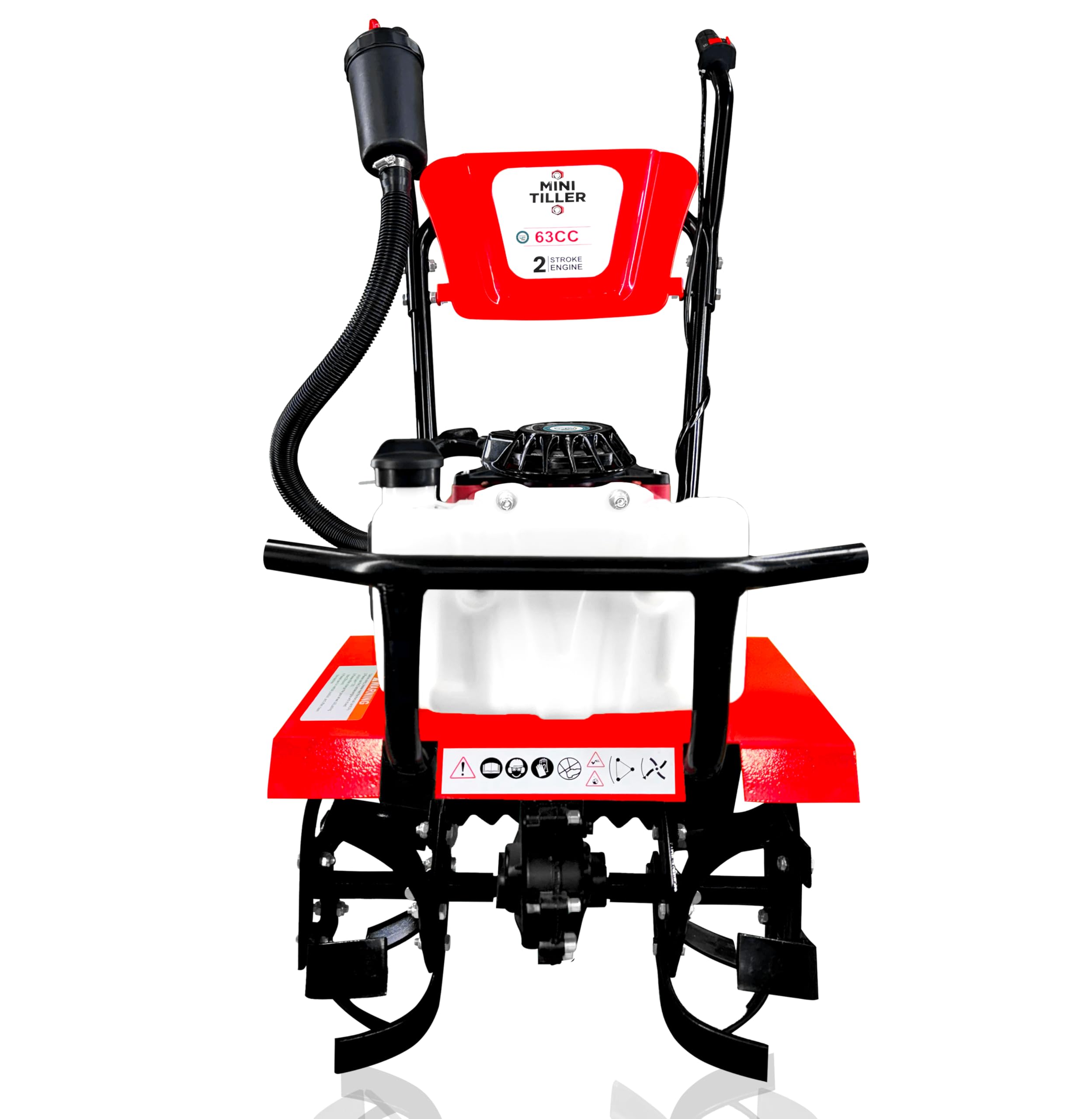 3 HP 63CC 2 Stroke AIR Cooled Petrol Engine Mini Power Tiller| Cultivator| Weeder Used for Weeding in All Types of Agriculture Crops, Fruits and Vegetables with Metal Carbon Blades-image-35