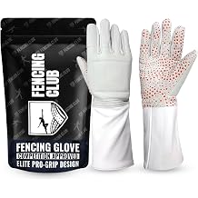 Fencing Glove, 3-Weapon Washable, Pro-Grip Silicone Design, Foil Epee and Saber, Competition Approved