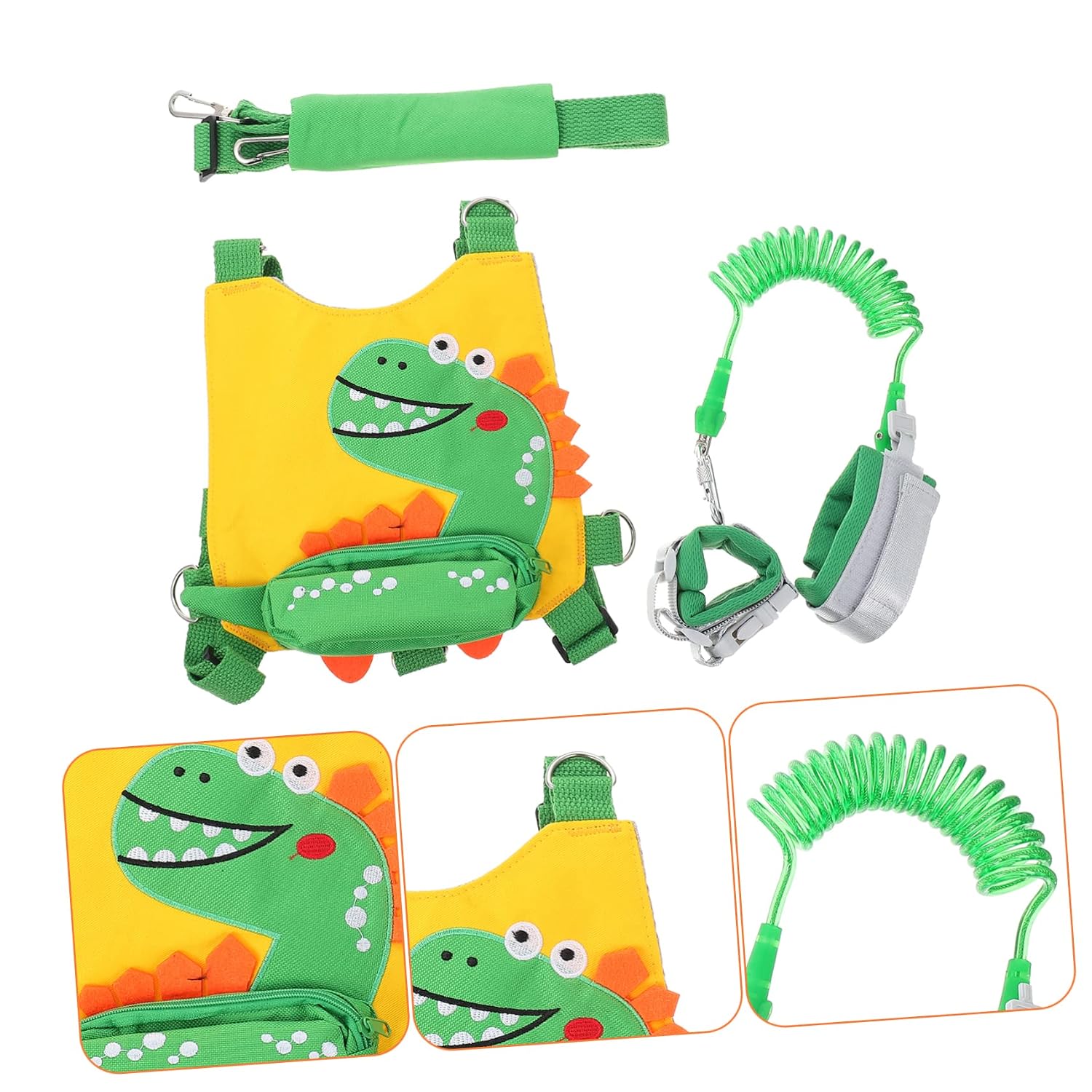 Dinosaur Anti-Lost Baby Harness Safety Leash Breathable Toddler Walking Strap for Boys and Girls for Outdoor Use Prevents Loss