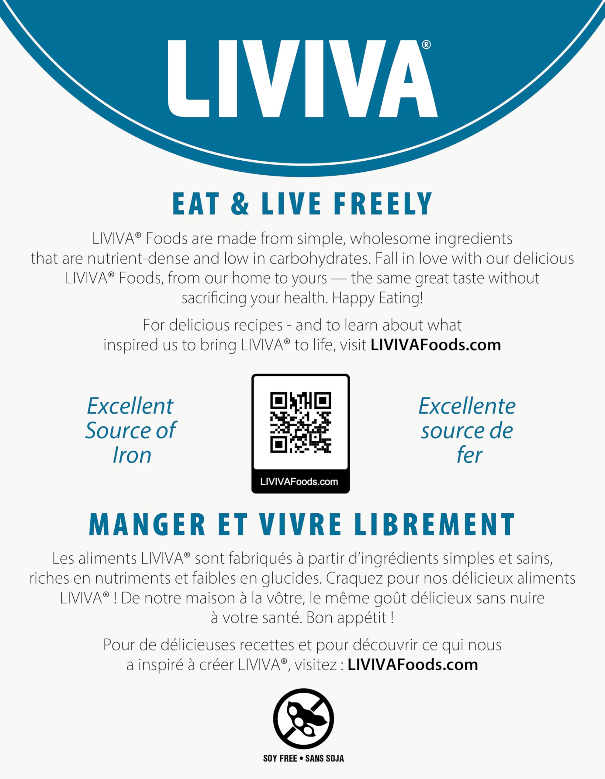 LIVIVA Pasta Value Pack (135 g Protein per Box) - Low Carb High Protein Pasta made from Pea Protein & Konjac Flour - 8g Net Carbs, Diabetic-Friendly - Ready to Eat in 3 – 4 mins – Taste like Healthy Al Dente Italian Pasta (12 Pack, Fettuccine) — view 4