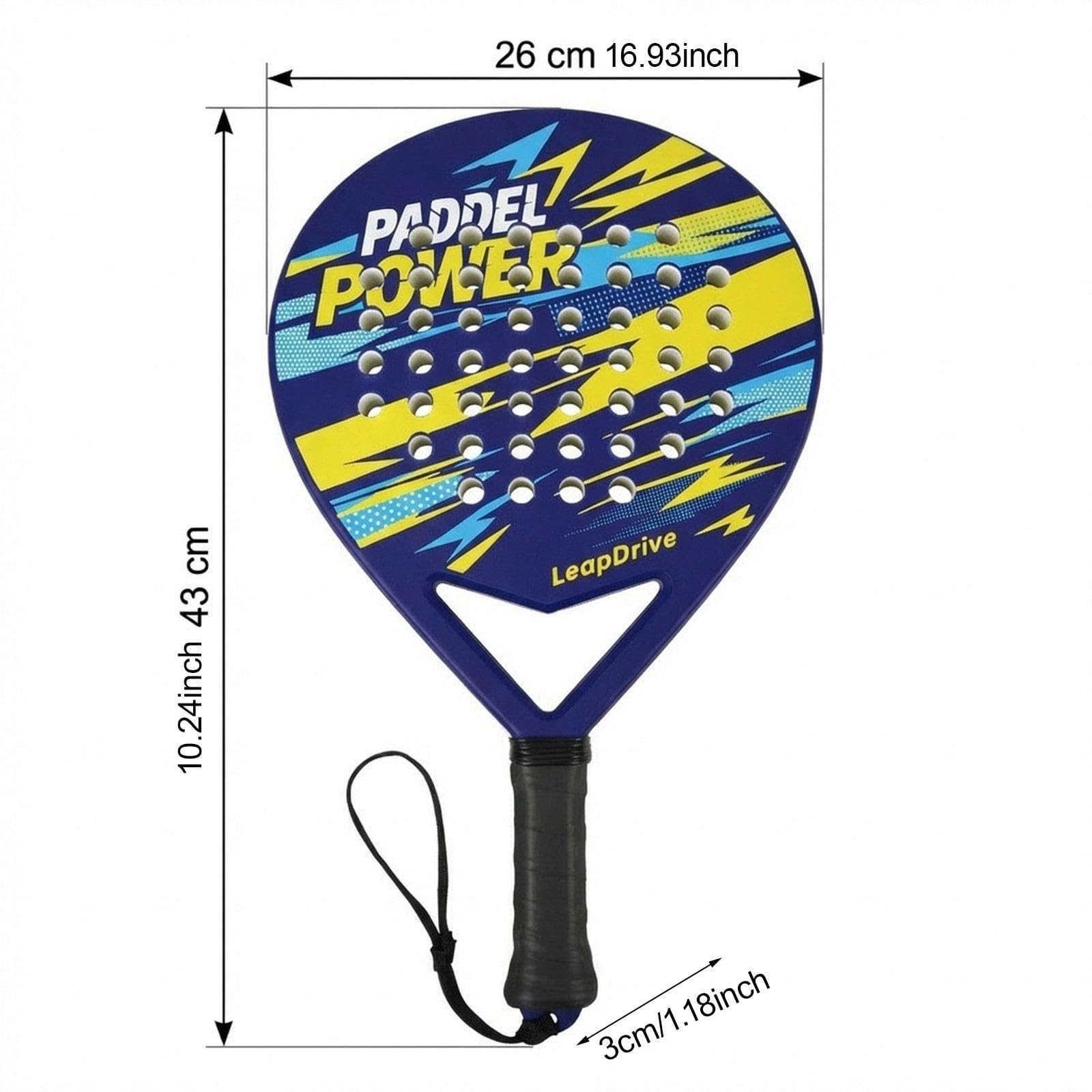 Pala de Pádel con Empuñadura Cómoda, Ideal para Principiantes Que Practican en Y