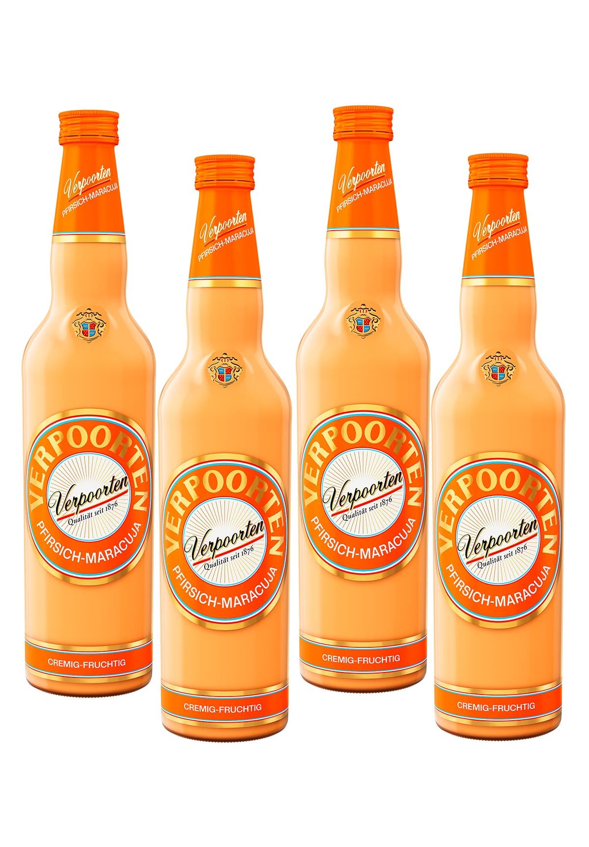 4 x 0,7 L VERPOORTEN PFIRSICH-MARACUJA Eierlikör 17%vol