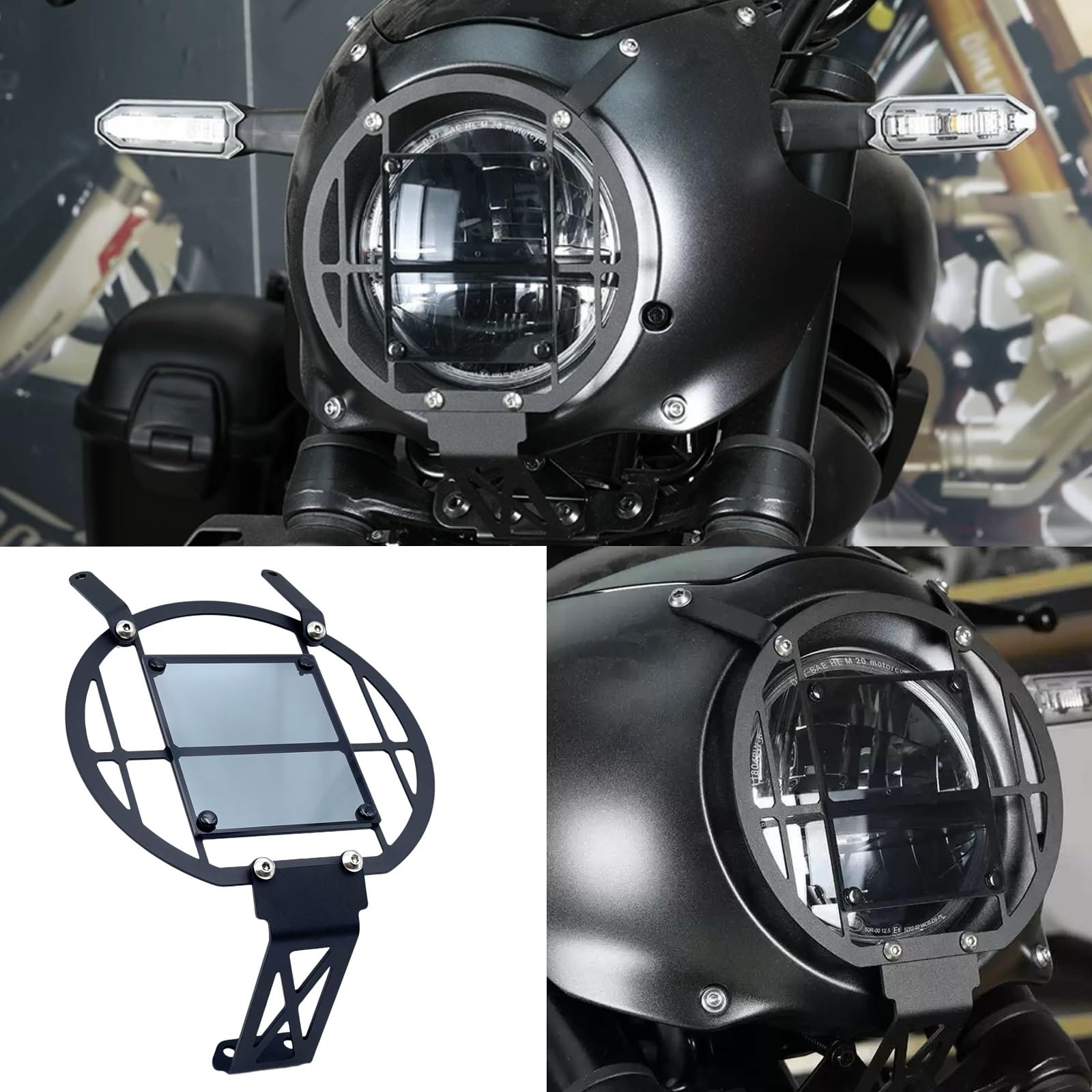Amazon | motokano ヘッドライトネットガード Eliminator SE400