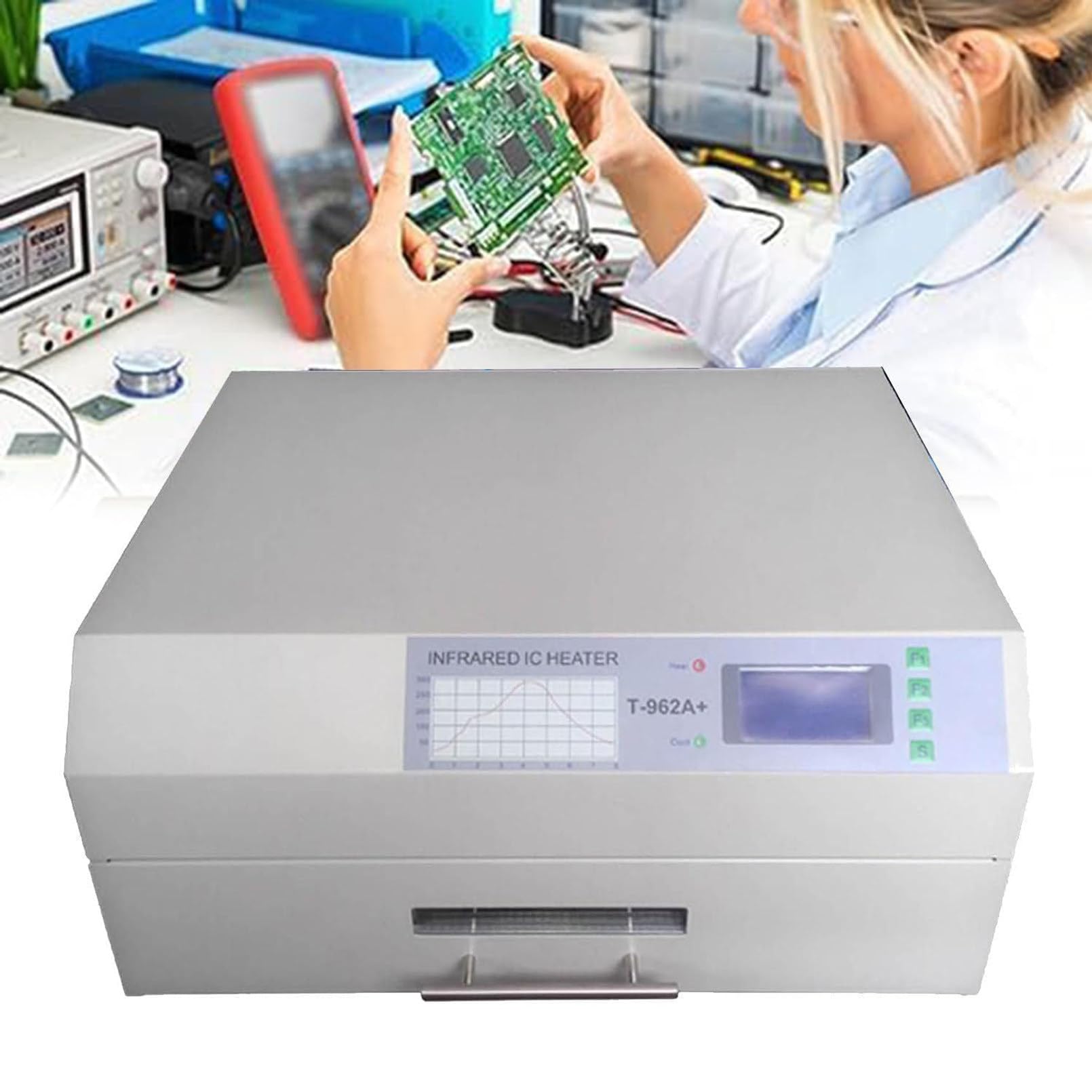 Saldatrice Professionale con circolazione di Aria Calda per testare la Saldatura di circuiti Stampati SMT T962/T962a/T962c/T962a+ Strumento Stazione di rilavorazione Bga 962A+