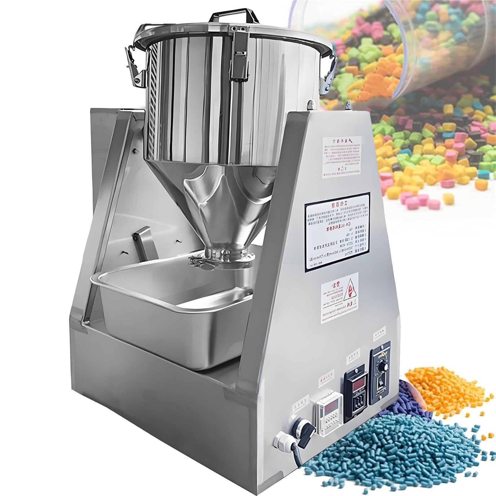 Mélangeur à poudre sèche de laboratoire, mélangeur de poudre pharmaceutique, mélangeur de poudre chimique, mélangeur à poudre en acier inoxydable 304, mélangeur à poudre sèche de laboratoire 5L