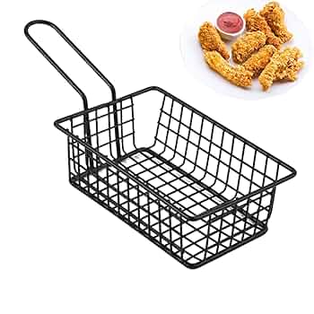 新品未使用　揚げ物バスケット 2個セット Amazon | フライバスケット ざる 揚げ物用 揚げ物バスケット