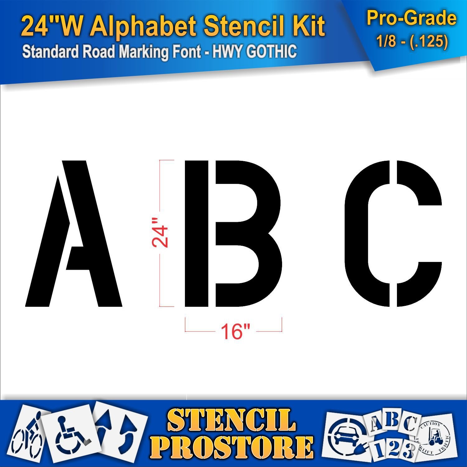 Large Letter Stencils 24 Inch