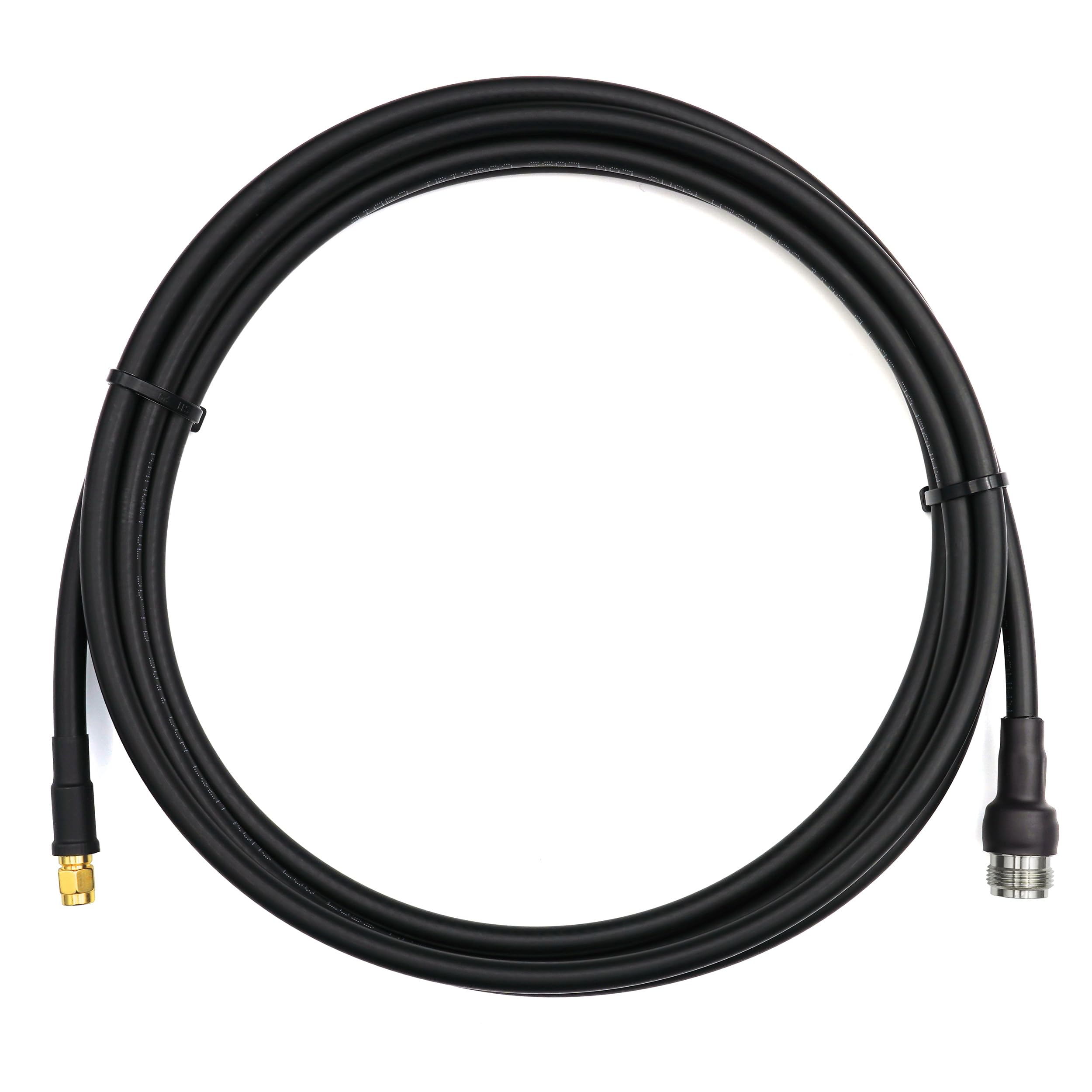 RP-SMA 15m Rallonge Antenne WiFi Cable Coaxial RPSMA Mâle à N Femelle Câble Extension Ø7.5mm à Faible Perte 5D-FB 50 Ohm pour Routeur WiFi Caméra IP Carte Réseau sans Fil Mini PC PCIE