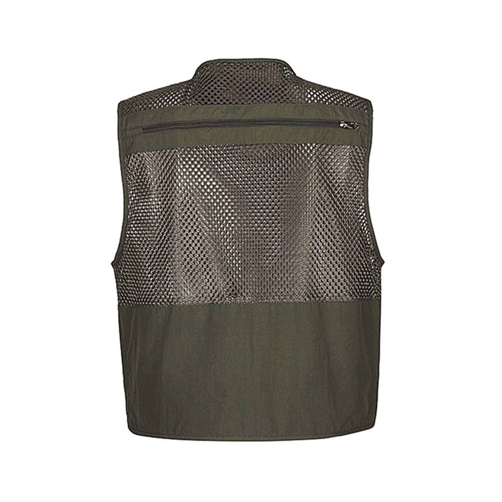 Gilet Tattico da Uomo Gilet Multitasche da Pesca Gilet da Caccia Arrampicata A Cavallo Giacca da Gilet Militare Senza Maniche Waistcoat