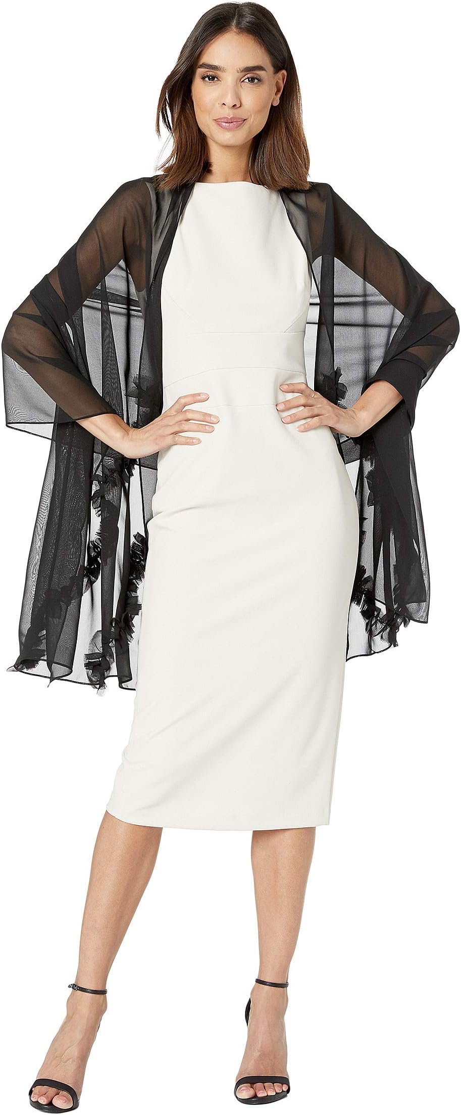 Ruffle Chiffon Wrap