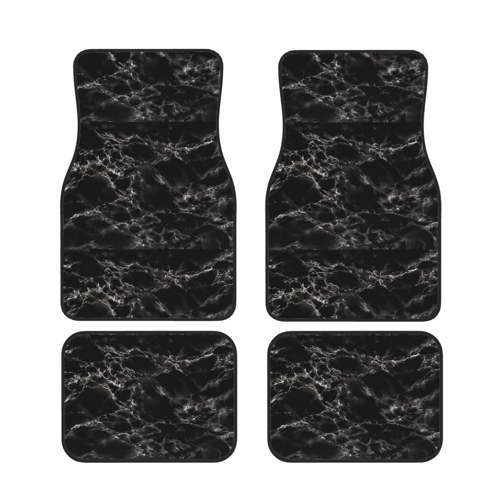 Alfombrillas de coche premium con textura de mármol neopreno de alta densidad set 7