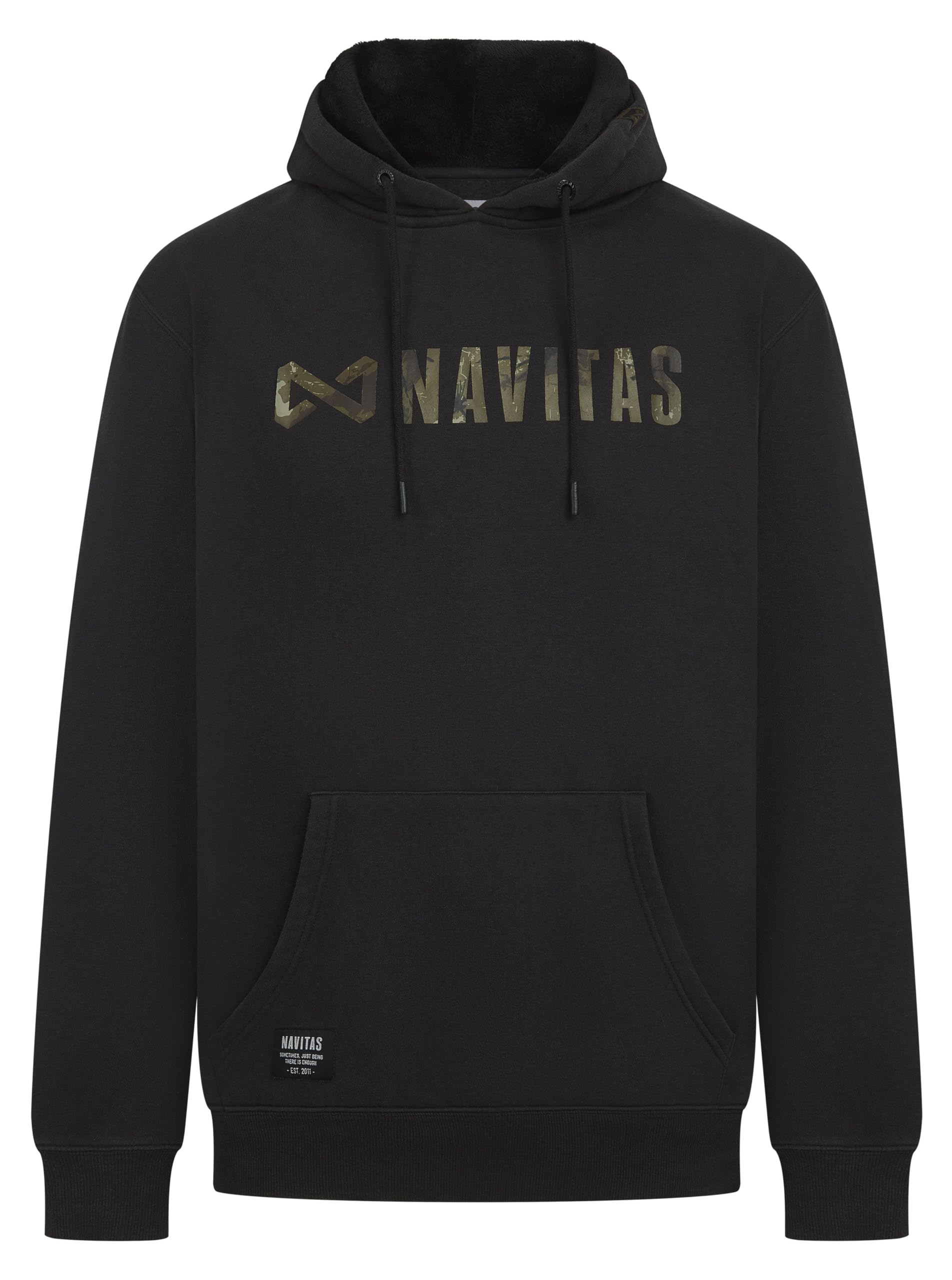 Navitas Unisex Black Eclipse Heavyweight Hoody - Carp Fishing Outdoor Camping Clothing (Uk, Alpha, L, Regular, Regular)
