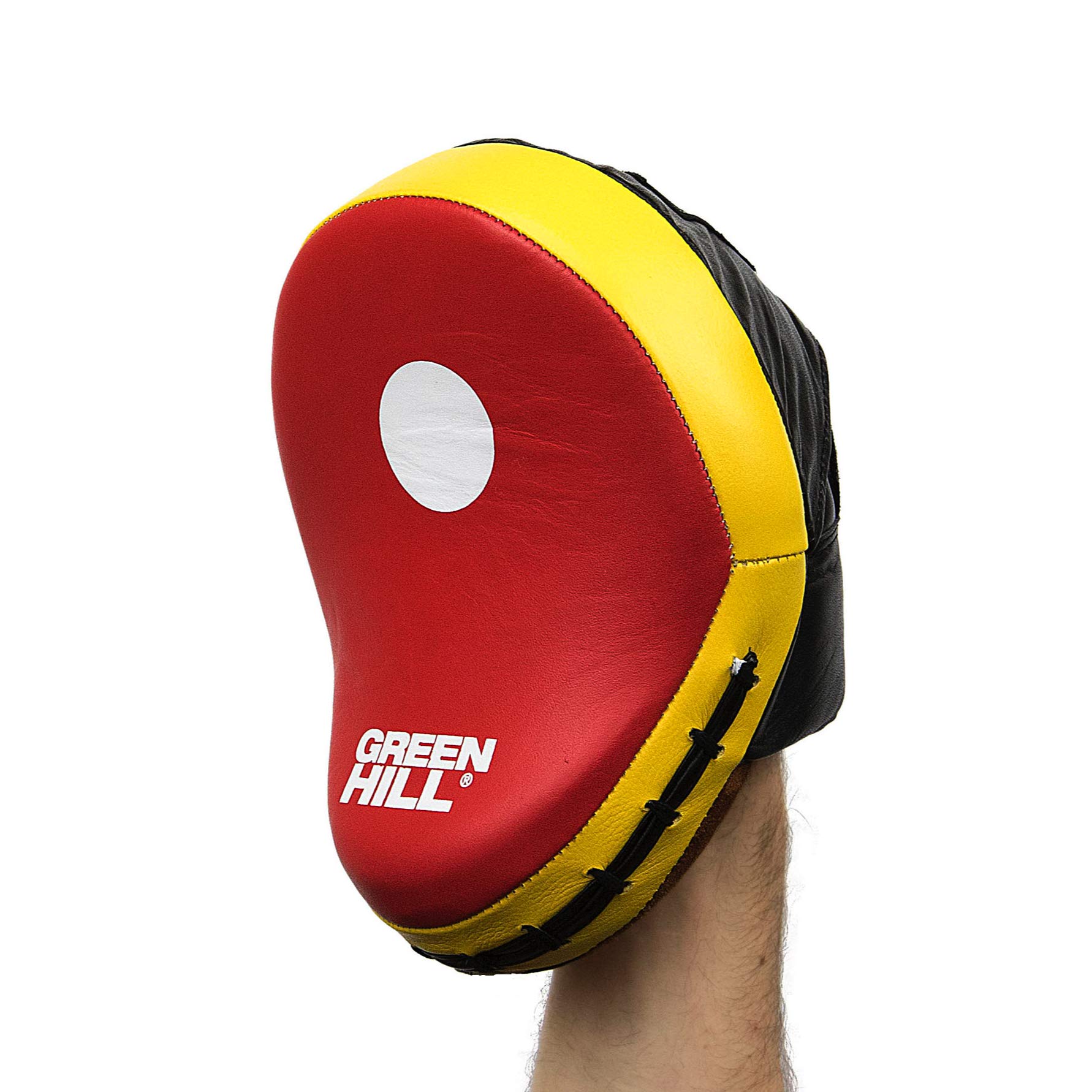 GREEN HILL Colpitori Fawn Target Focus Mitt Guanti da Passata Boxe Ricurvi Pelle Similpelle Vera Pelle Modello Target