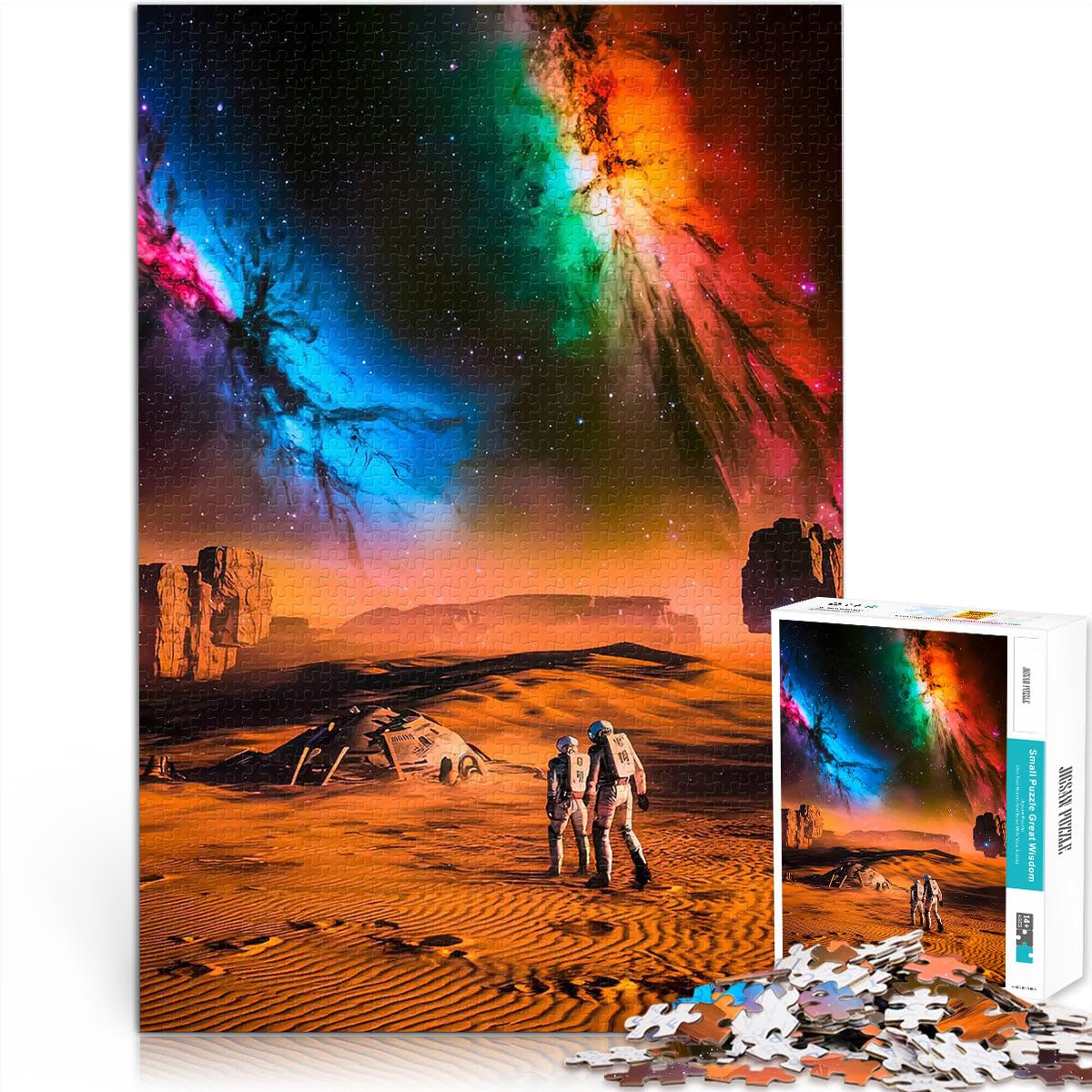 Puzzle per adulti e ragazzi 2000 pezzi Astronauti su un pianeta alieno Fatto di cartone Adatto a persone dai 14 anni in su Vacanze a casa: ammazzare il tempo Regali di giochi impegnativi