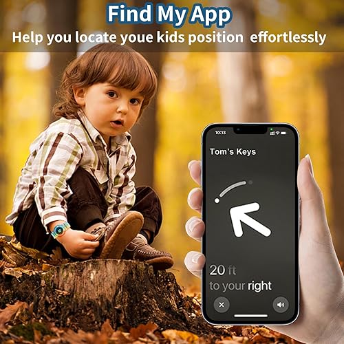 Miniatura 5 de SUPERNIGHT Paquete de 2 pulseras AirTag para niños, pulsera ajustable antipérdida, soporte oculto para reloj Air Tag, rastreador GPS ligero