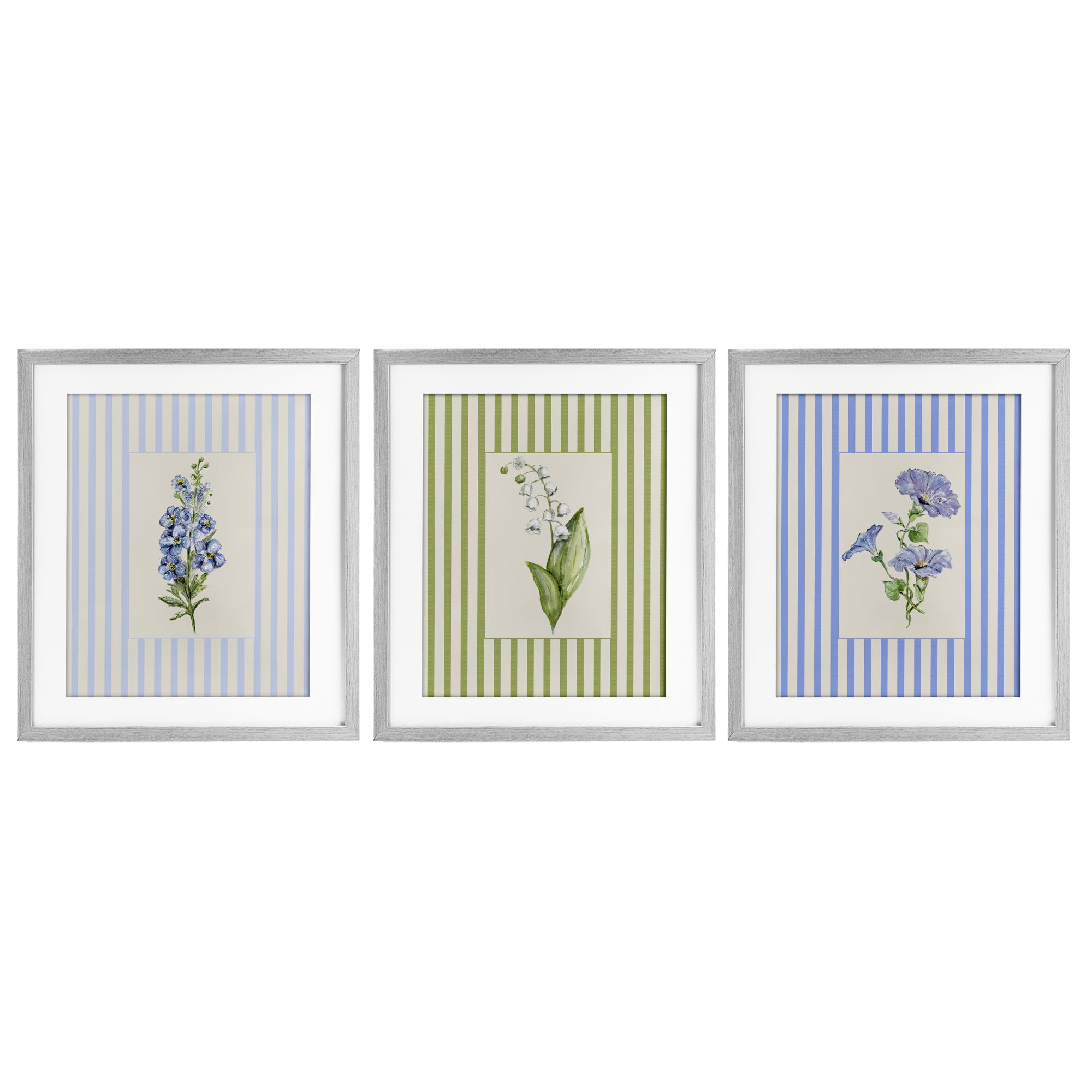 Impression bouleau doux Cottage Blooms Stupell Industries 3 pièces