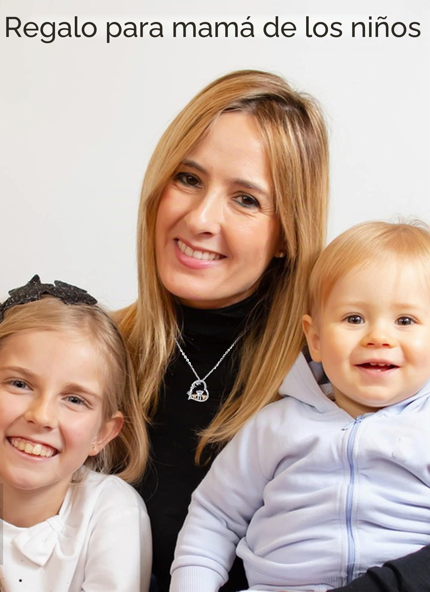 CELESTIA Collar Madre e Hija, Madre e Hijo Colgante Mama Plata Esterlina 925 Dia de la Madre Joyería Regalos para Mama Madres e Hijas Abuela