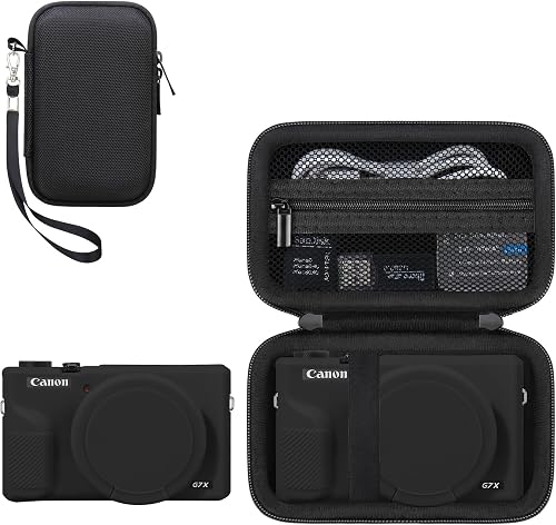 RAIALL Bundle Case for Canon PowerShot G7X Mark III Digital Camera, Black