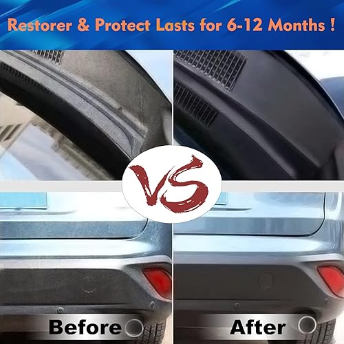Miniatura 2 de Restaurador de color para exteriores de plástico para automóviles de 1.7 fl oz, revestimiento de cerámica que restaura las posesiones dañadas por el