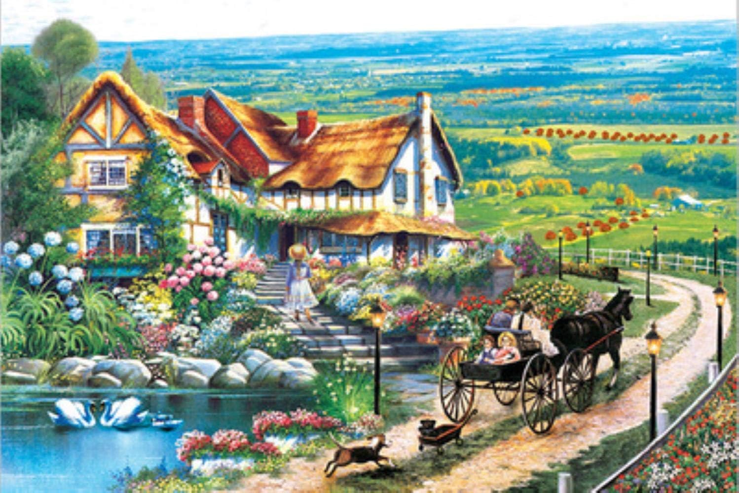 1000 Teile Puzzle Fantasy Landschaften Kinder Puzzles Pädagogisch für ...