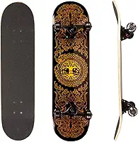 Skate Street Completo Montado Profissional PRO-II Maple Preto Black Dragon 120KG Life Dreams