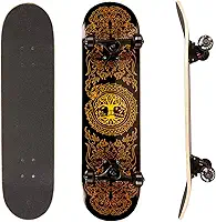 Skate Street Completo Montado Profissional PRO-II Maple Preto Black Dragon 120KG Life Dreams