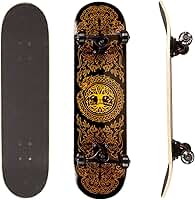 Skate Street Completo Montado Profissional PRO-II Maple Preto Black Dragon 120KG Life Dreams