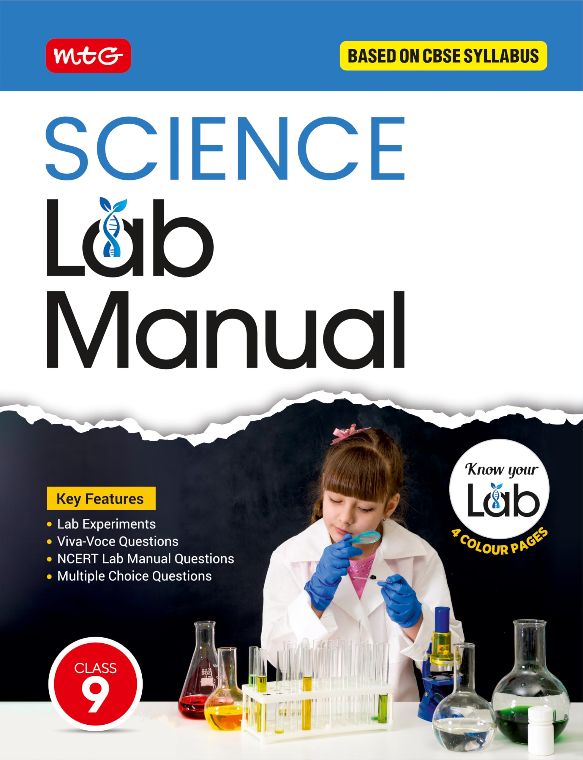 MTG Lab Manual Class 9 Science Book | Based on CBSE Syllabus | Lab Experiments, Viva-Voce Question & NCERT Lab Manual Question For 2024-25 Exam