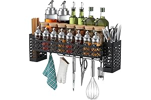 Hanging Spice Rack Wall Mount: Upgrade Your Kitchen with Style and Functionality
