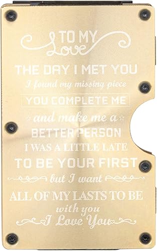 Miniatura 7 de Billeteras de metal personalizadas, regalos para papá, hijo, padrinos de boda, regalo de padrino de boda, cartera grabada con clip para dinero,