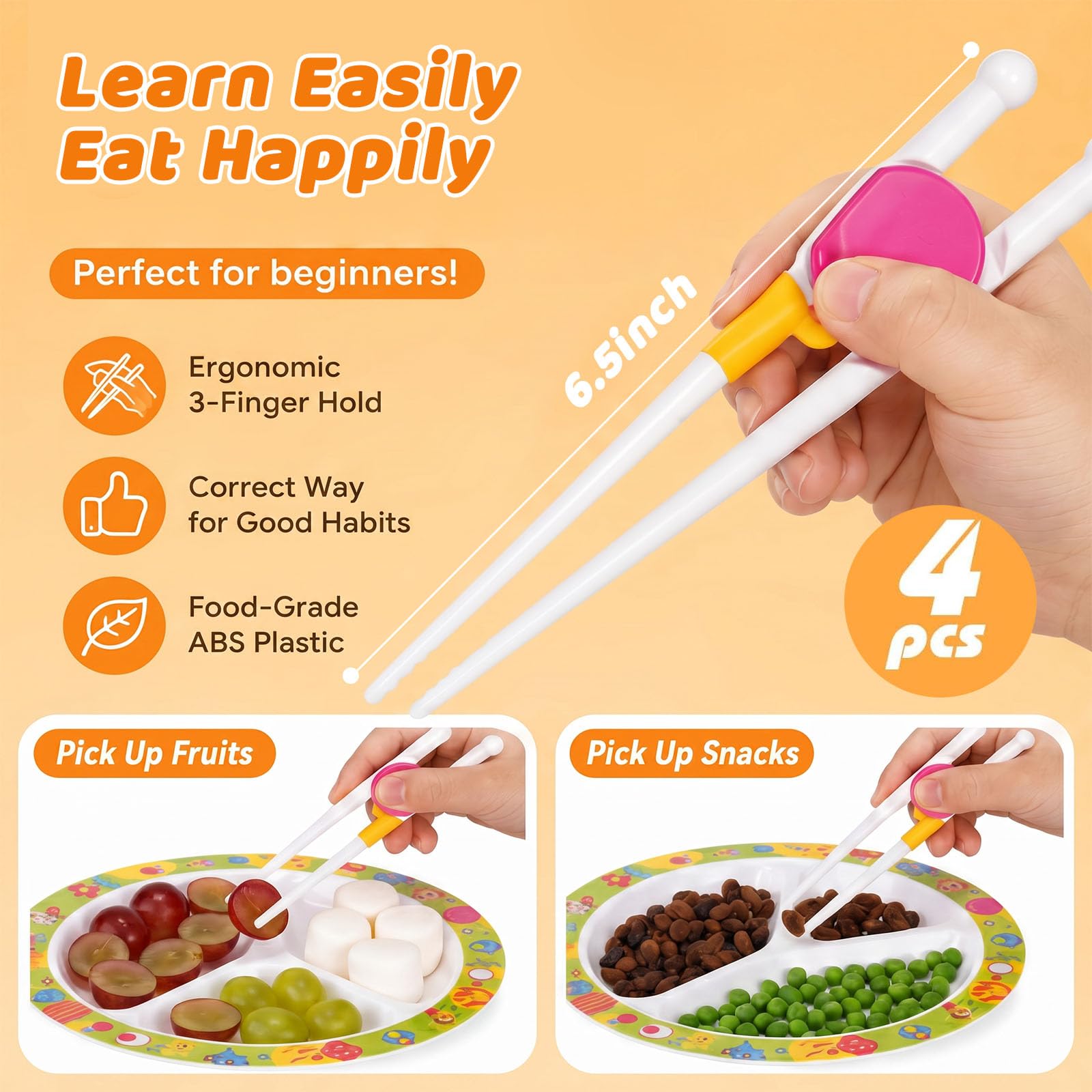 Kids Chopsticks - Training Chopsticks for Toddlers -2