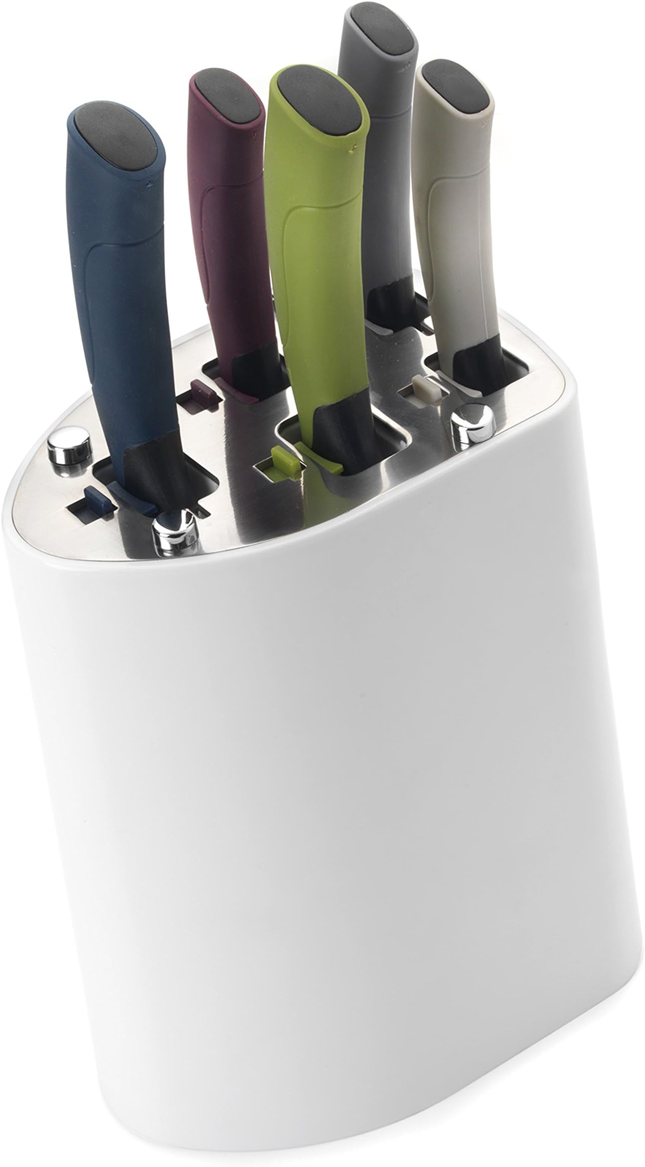 Salter BW05394 Smart Knife Block, Stainless Steel, Multicoloured