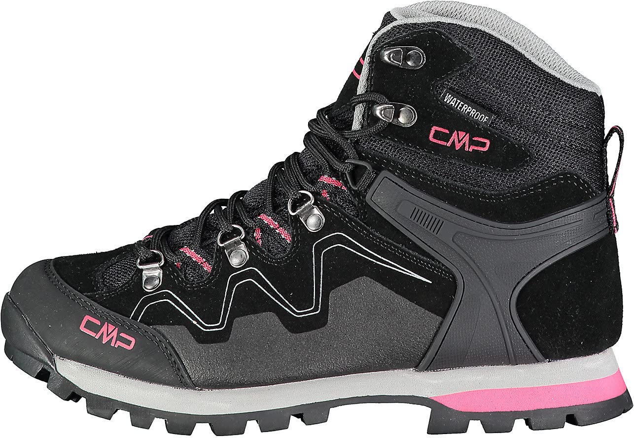 CMP Athunis Mid WMN Women's Trekking Shoes WP, Nero, 8 US