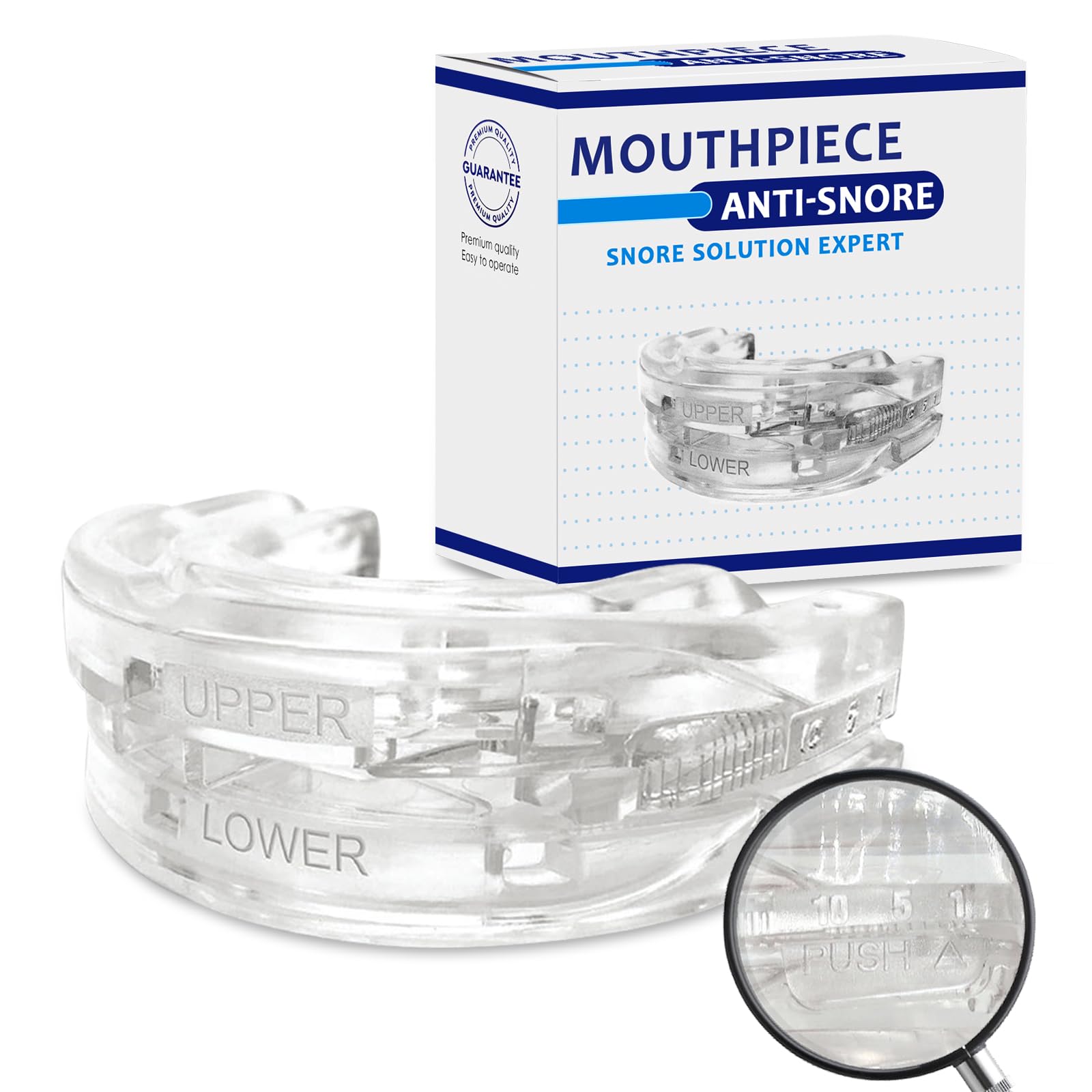 nailgeler Ferula Descarga Bruxismo, Ajustable Antirronquidos, FéRula Dental Bruxismo, Protector Bucal Para Dormir, Solución Antironquidos, Ayuda a Reducir los Ronquidos, Prevenir Noche Ronquidos