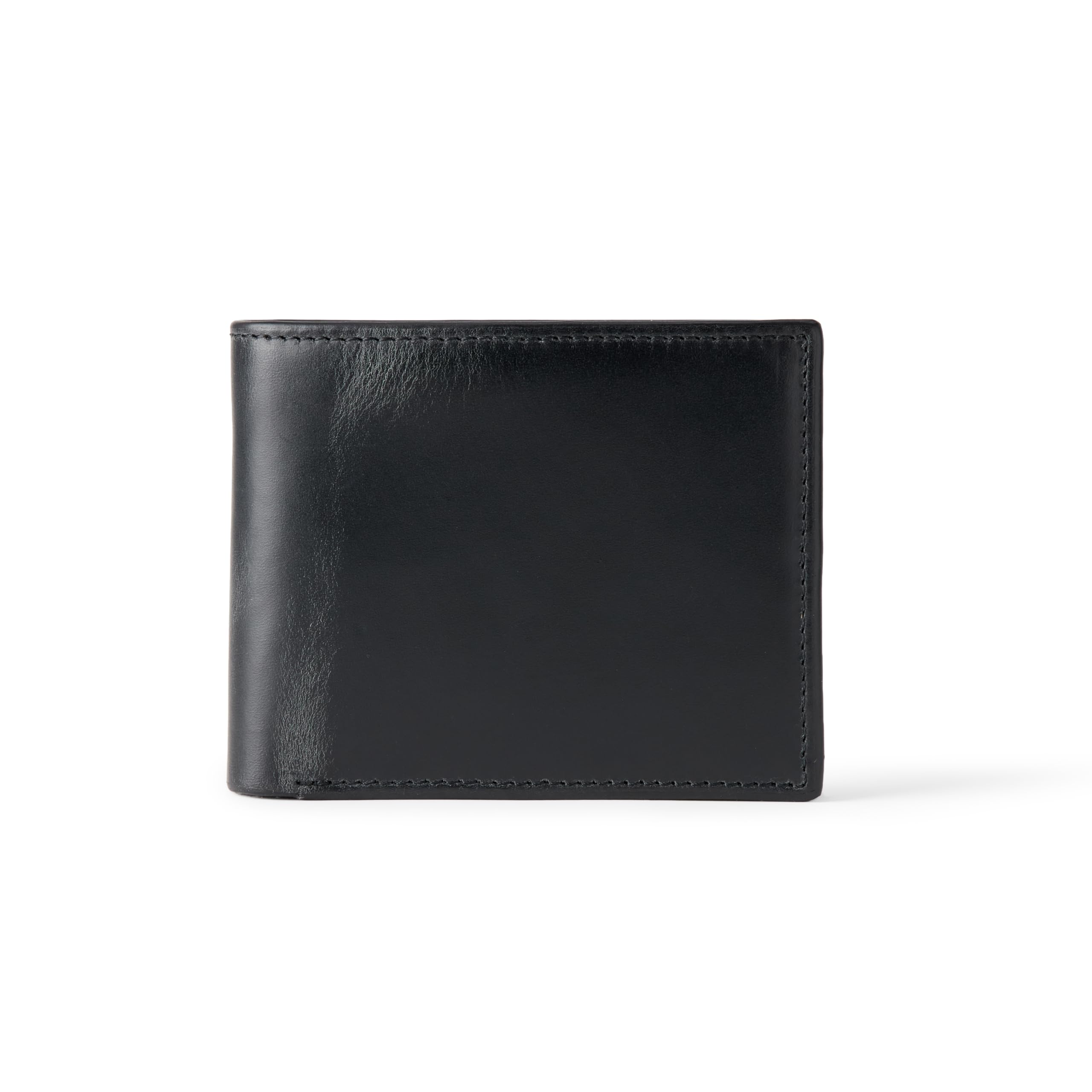Amazon Essentials Men's Leather Bifold Wallet One Size Black