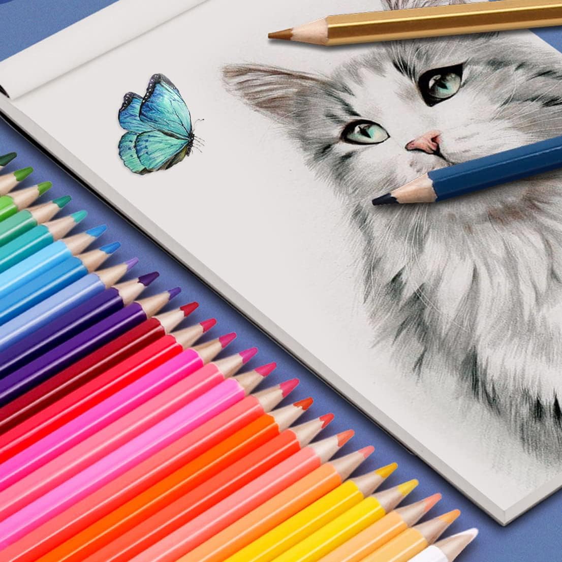 Lot de 48 crayons de couleur à mine grasse Amazon.fr Fournitures de