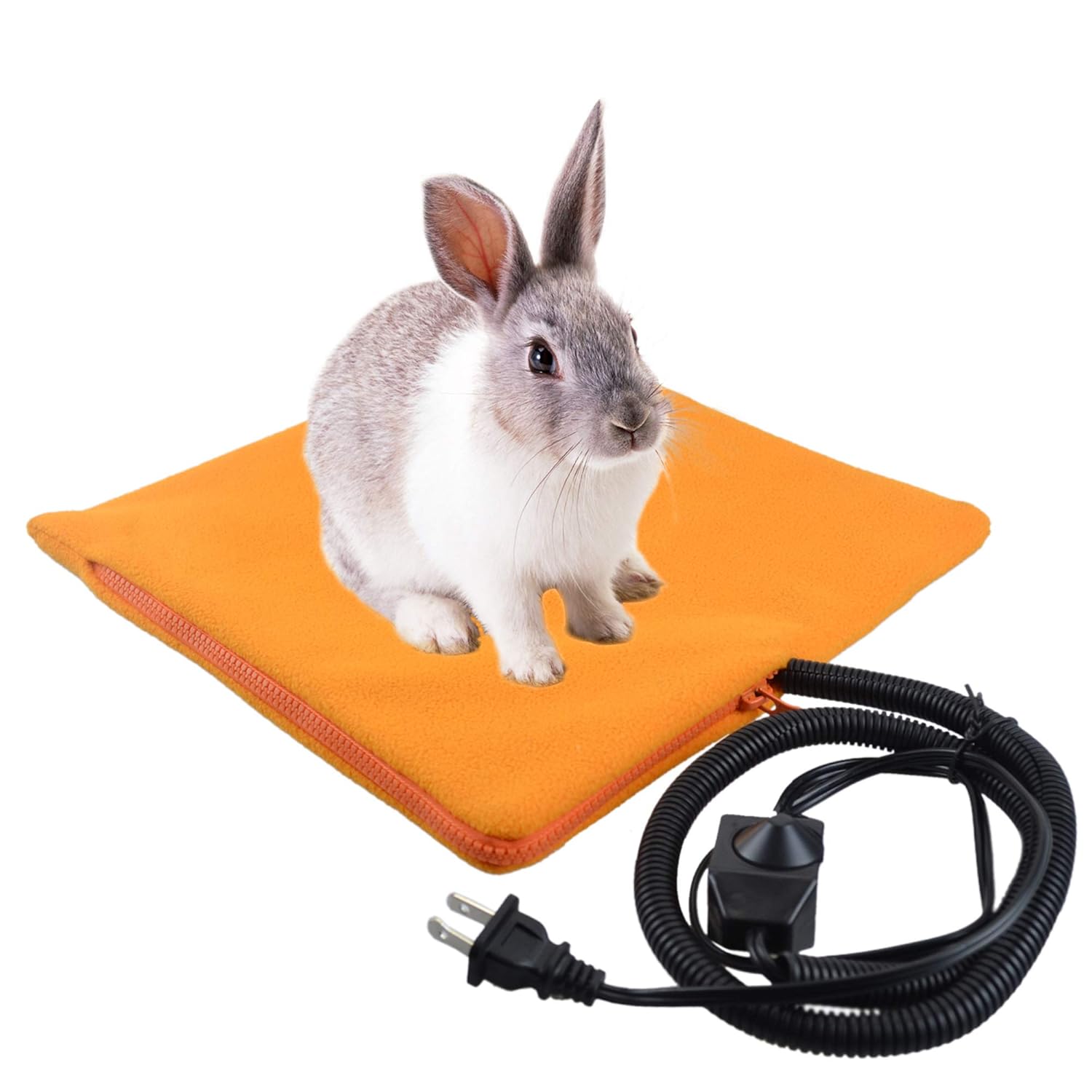 Buy YUYUSO Rabbit Heated Pad with Cozy Fleece Cover for Bunny Guinea