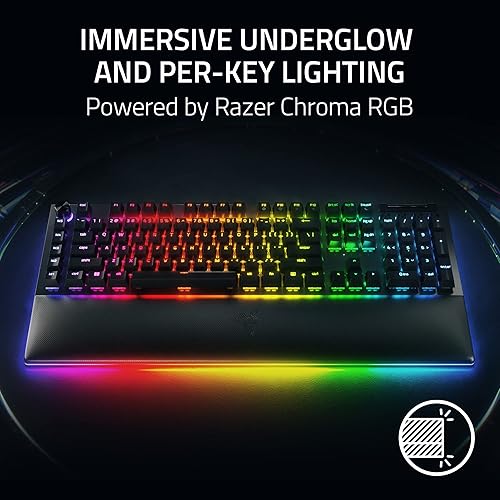 Miniatura 3 de Razer BlackWidow V4 Pro Teclado mecánico con cable para juegos interruptores verdes táctiles y clicky - Teclas ABS Doubleshot - Dial de comando -