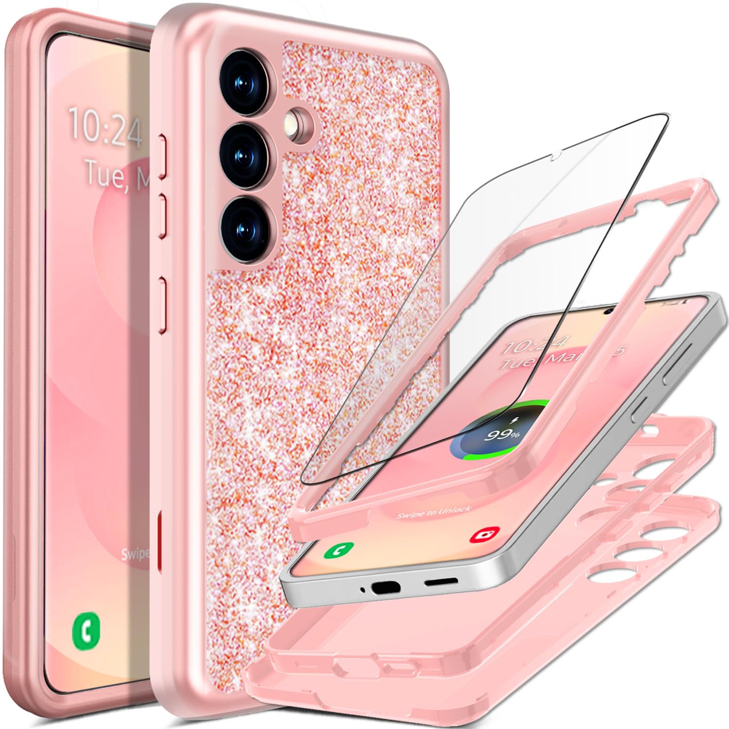 Amazon.com: Coolwee Full Protective for Galaxy S25 Plus Case Heavy