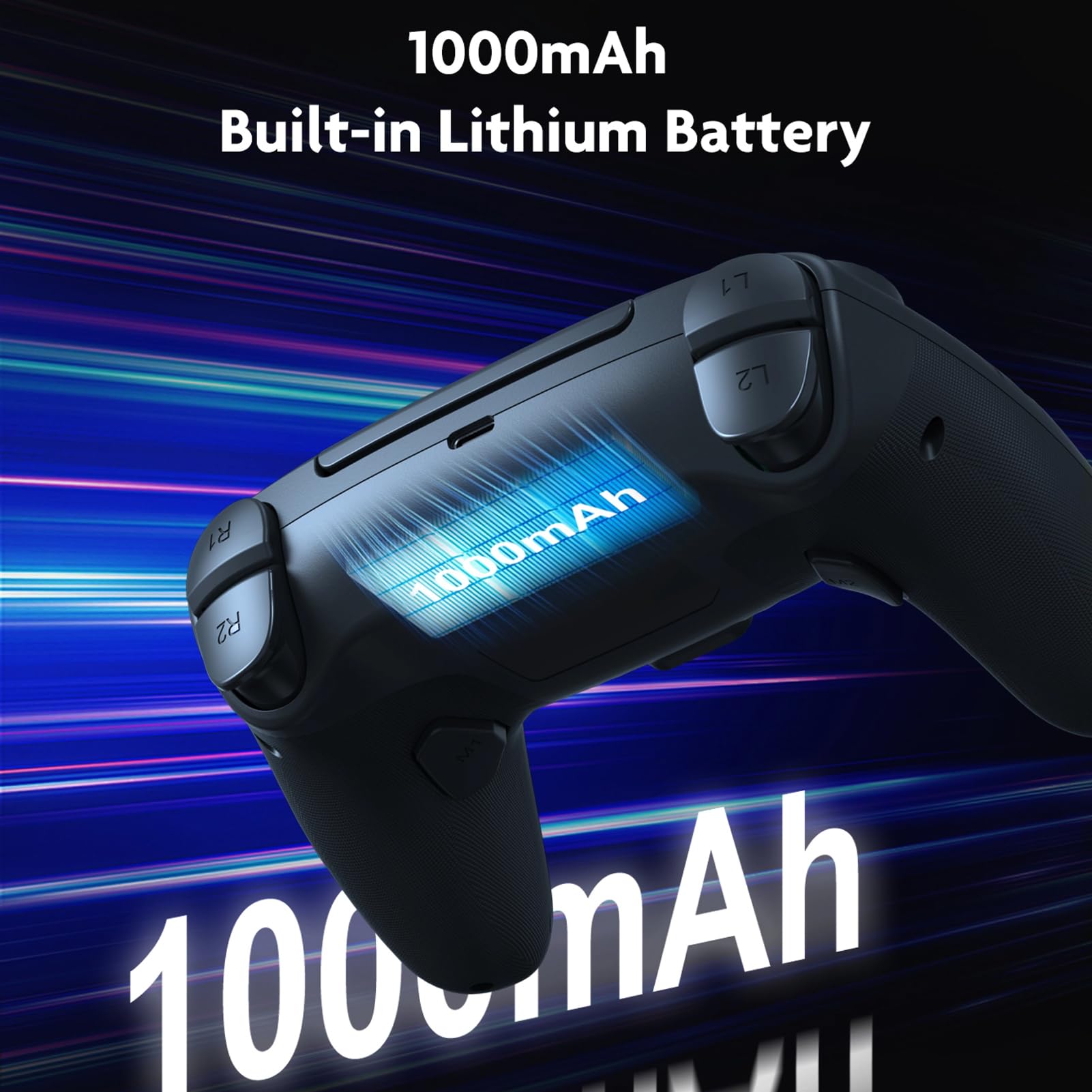 Controller di Gioco Wireless con Illuminazione RGB e Controllo del Movimento per Un'esperienza di Gioco su PC - Connessione Bluetooth e Cablata