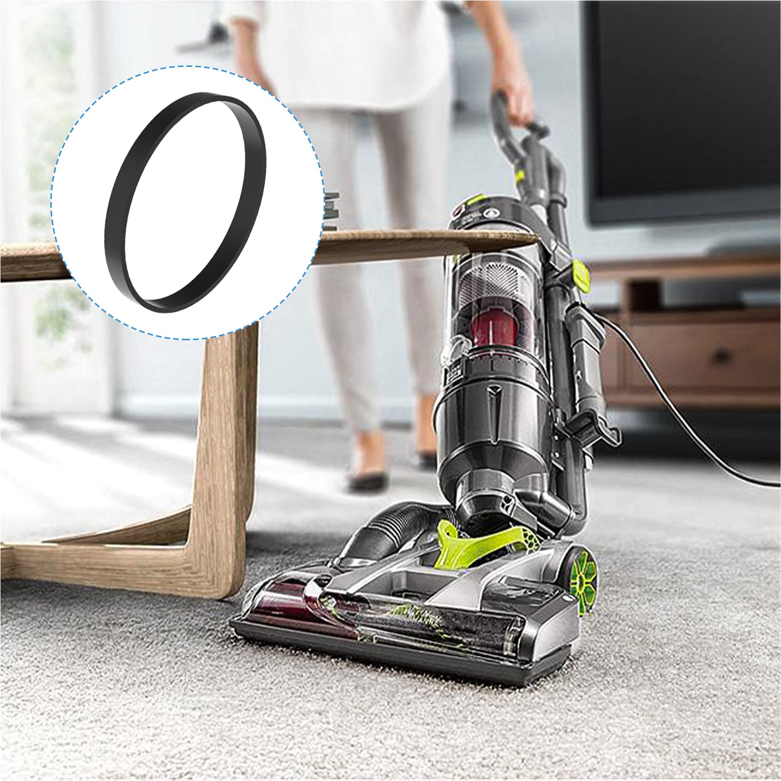 Hoover Belt 38528 034 5-Pack Hoover Vacuum Drive Belts - Fits Windtunnel, EmPower Models (Replaces 38528-033) Hoover 562932001 - Foto 8